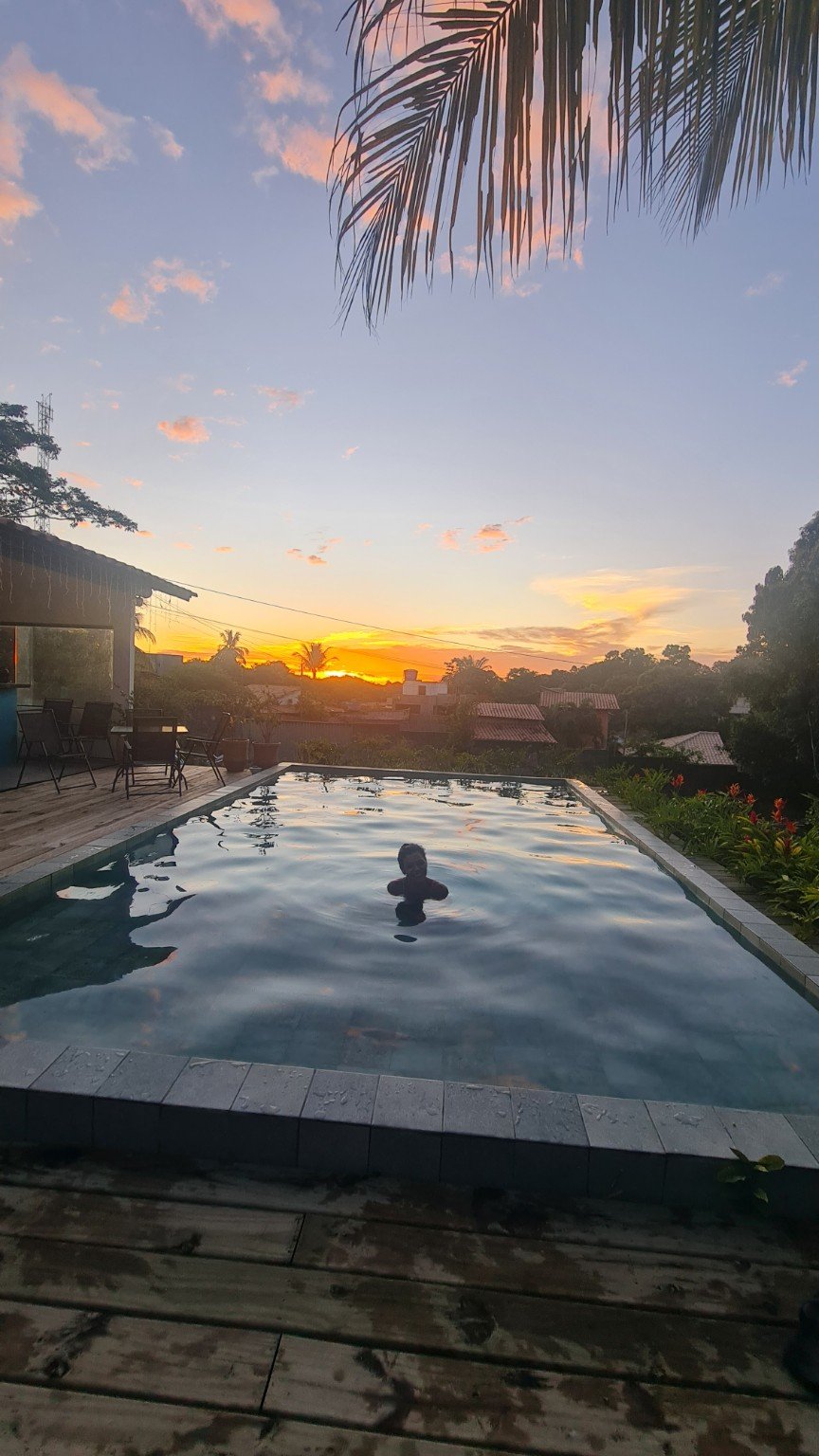 Piscina e estrutura da Pousada Jeito Bom de Viver em Nova Caraíva